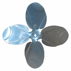 This direct-drive propeller is designed for moving air in HVAC and refrigeration systems, including condensers, evaporators, and ventilation units. It is suitable for commercial and industrial environments requiring reliable airflow.
