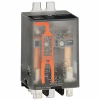 SCHNEIDER Flange Mount Relay: Surface (Side Flange) Mounted, 10 A Current Rating, 24V DC, DPDT (MPN 788XBXRC1-24D)