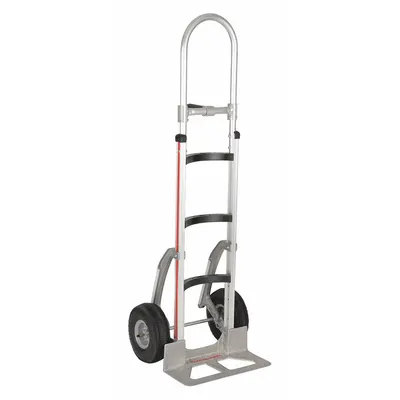 MAGLINER General Purpose Hand Truck: 500 lb, Single-Pin, Silver, Aluminum, Pneumatic - Corrosion-Resistant Hand Trucks