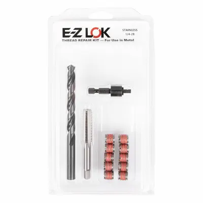 OEM Self-Locking Thread Insert Kit, 7/16-14 Ext x 1/4-28 Int, Std Wall, Inch - Self-Locking Insert & Installation Tool Kits