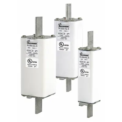 BUSSMANN PV-2XL Series Fast-Acting Bolt-On Fuse, 355 A, 1000 V DC - Fast-Acting Bolt-On Fuses