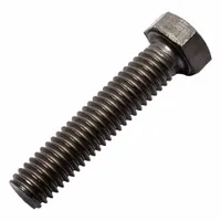 Hex Head Cap Screw: Titanium, Grade 2, Plain, 3/8"-16, UNC, 1 3/4 in lg, Fully Threaded, Inch (MPN 0107191)