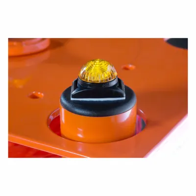 IDEAL WAREHOUSE INNOVATIONS Lights with Magnetic Backing: Yellow - Portable Barrier & Safety Fence System Replacement Parts