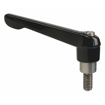 OEM Adjustable Handle: Zinc w/ SS Thread - Teardrop-Style Adjustable Handles with Threaded Stud