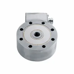 Tension-type low-profile load cell with 3,000 lbf capacity and 15 ft cable. Hysteresis ±0.1%, repeatability ±0.05%. Suitable for industrial weighing, material testing, and process control applications requiring precise tension force measurement.