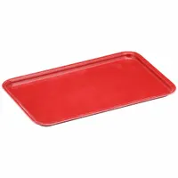 MOLDED FIBERGLASS Lid: 9 3/4 in x 6 1/8 in, Red, Fiberglass (MPN 9221185280)