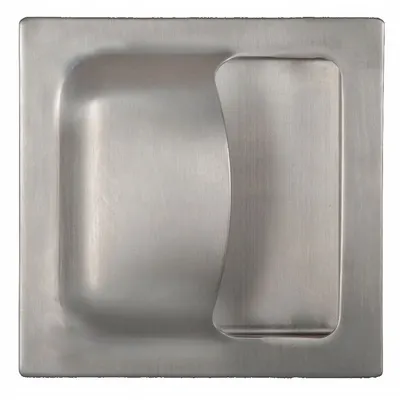 TRIMCO Rectangular Recessed Pull Handle, Satin Silver Copper, 6 in, Thru-Bolt - Rectangular Recessed Pull Handles