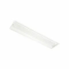 This LED flat panel retrofit kit replaces (2) lamp T8 fixtures in existing 1x4 ft troffers. It delivers 3,300 lumens at 22 W, operates on 120/277V AC, and is dimmable via 0-10V control. Color temperature is selectable at 3500K, 4000K, or 5000K.
