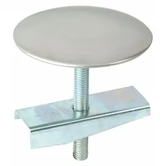 APPROVED VENDOR Sink Drain Cover, 1 3/4 in Overall Dia, Stainless Steel, Silver