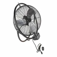 HUNTER Mounted Fan: 20 in Blade Dia, 120V AC, 1/4 hp Motor HP, Wall Mount, Oscillating (MPN HAC-ORB20)