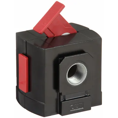 ARO Air Line Lockout Valve: 3/4 in NPT, 3/4 in NPT Outlet Size, 250 psi Max Op Pressure - ARO Compressed Air Line Lockout Valves for FRLs