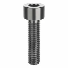 Inch-system standard socket head cap screw with #10-32 thread, 3/4 in length, right-hand thread, and 5/32 in drive size. Made from 316 stainless steel (H5) with plain finish. Used for securing components in machinery, equipment assembly, and maintenance applications requiring corrosion resistance.