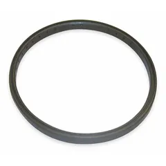 Rubber grommet circle for securing and sealing sprayhead assemblies in wash fountains. Prevents leaks and maintains proper water flow direction. Compatible with BRADLEY sprayhead assemblies.