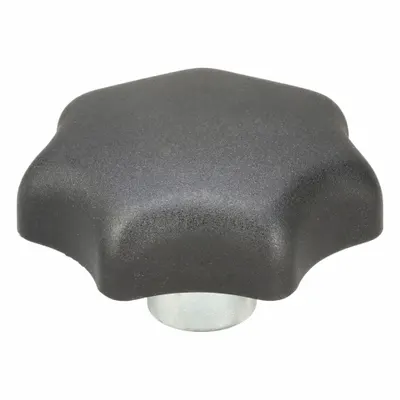 KIPP 7-Arm Knob with Threaded Hole - 7-Arm Knobs with Threaded Hole
