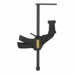 These track clamps are designed for use with track saw guide rails to secure workpieces during cutting operations. Each pack contains two clamps, each 8-1/2 inches in length. They help prevent material movement for improved cut accuracy and safety in woodworking and construction applications.