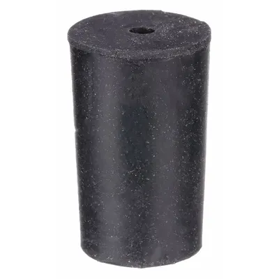 OEM Stopper: Natural Rubber, 0 Stopper Size, 13 mm Bottom Dia, 17 mm Top Dia - Rubber Stoppers