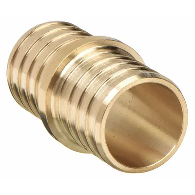 ZURN QQC76GX Crimp-On Brass Barbed Tube Coupling - Crimp-On Brass Barbed Tube Fittings