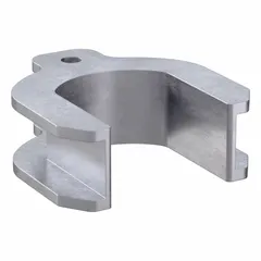 Aluminum protective cap for 27 mm open-end spanner fasteners. Wrench size 24 mm. Designed for spanner-type screws. Used in hygienic applications to shield screw heads from contamination and damage.