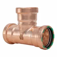 QUICKFITTING SUREPRESS Crimp Tee: Tee, 2 1/2 in CTS x 2 1/2 in CTS x 2 1/2 in CTS size, Copper (MPN SPWT777R)