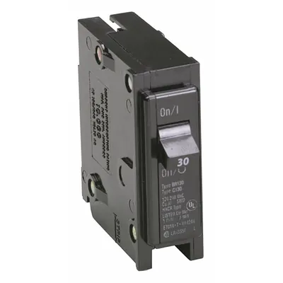 EATON Circuit Breaker: 30 A, 120/240V AC, Single Phase, 10kA at 120/240V AC - BR & BD Series