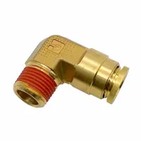 Push-Fit Elbow Fitting: 3/8 in OD x 1/8 in Pipe Fitting Size, Push-to-Connect x MNPT, Brass, Adapter (MPN VS169PTCNS-6-2)