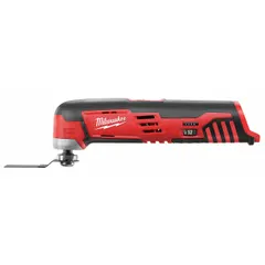 This cordless oscillating tool operates on the M12™ platform at 12V DC, delivering 5,000 to 20,000 OPM with a 3.2° oscillation angle. Supplied as a tool only, it is suited for cutting, sanding, scraping, and grinding in confined spaces during maintenance, electrical, and plumbing tasks.