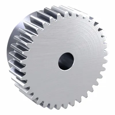 KHK GEARS Spur Gear: Module m 1.5, 36 Teeth, 10 mm Bore Dia, Stainless Steel, 20° Pressure Angle - Metric Spur Gears with Standard Hub