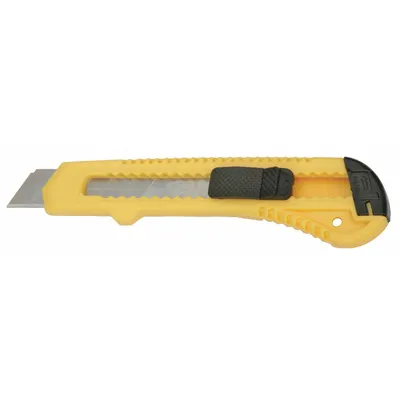 ABILITY ONE Snap-Off Utility Knife: 6 in Overall Lg, Textured, 8 Segments, 0 Blades Stored - 18mm Blade Snap-Off Knives
