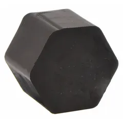 Polymer cap for sealing unused ports on PEX manifold systems. Rated for 80 psi maximum operating pressure with an overall length of 13/16 inches. Suitable for terminating ports in plumbing and hydronic heating distribution.