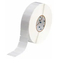 Wraparound Label: 1 in x 1 3/4 in, Vinyl, White (Matte), For 16 AWG to 8 AWG Wire Gauge (MPN THT-120-427-5)