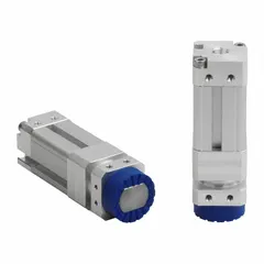 Magnetic gripper designed for handling perforated metal workpieces where vacuum suction is not feasible. Features a G1/8 in connection, maximum holding force of 90 N, and 20.5 mm magnet diameter. Includes a friction ring for improved grip on oily or coated surfaces.