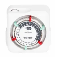 TORK Plug-In Timer: Mechanical, Outdoor, Not Astronomic, 24 hr Setting, 5-15R, 125V AC (MPN RTN312)