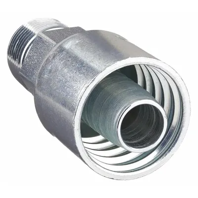 Parker 11343-4-4 Straight Hydraulic Crimp Fitting - Parker Crimp Hydraulic Hose Fittings with NPTF Connection