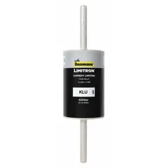 The BUSSMANN KLU-700 is a Class L, time-delay bolt-on fuse rated for 700 A and 600 V AC. It features a non-indicating design and is suitable for overcurrent protection in industrial electrical systems, including feeder circuits, switchboards, and motor control centers.