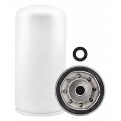 Spin-on fuel filter with cellulose media and integral gasket. Outside diameter 3 3/16 in, M16-1.50 thread size. Designed for Davco fuel systems on buses. Removes contaminants from diesel fuel to protect injectors and engine components.