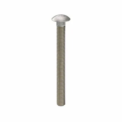 USA INDUSTRIALS Carriage Bolt: Square Neck, 3/8"-16 Thread Size, 4 in lg, Stainless Steel - 316 Stainless Steel Square Neck Carriage Bolts