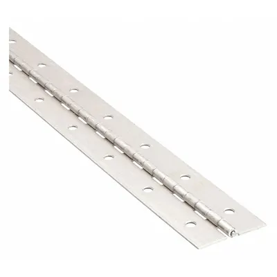 OEM Aluminum Full Surface-Mount Piano Hinge, 72 in Leaf Height, 1 in Leaf Width - Full Surface-Mount Piano Hinges