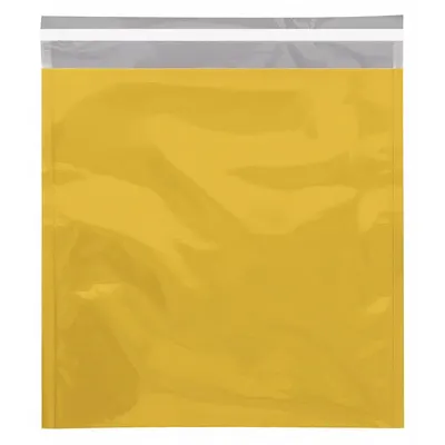 PARTNERS BRAND Metallic Glamour Mailer, 10 3/4x13", Gold, 250 Pack - Glamour Mailers