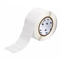 Wraparound Label: 1 in x 1/2 in, Vinyl, White (Matte), For 16 AWG to 10 AWG Wire Gauge (MPN THT-113-427-5)