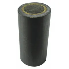 This cylindrical neodymium magnet has a 1/4 in outside diameter, 0.5 in thickness, and an 8-32 tap size. It provides a maximum pull force of 1.5 lbf. Suitable for holding, positioning, or retrieving ferrous parts in light-duty industrial applications.