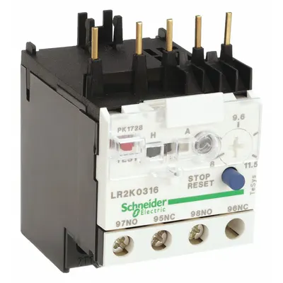 SCHNEIDER Overload Relay: Thermal Protection, 3 Poles, 1NO/1NC, Phase Loss Sensitivity - IEC Thermal Overload Relays