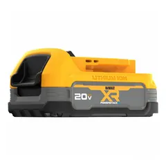The DEWALT DCBP034 is a 20V MAX* battery kit with a 1.7 Ah capacity, designed to power compatible cordless tools such as drills, saws, and impact drivers. It operates on 20V DC and is intended for light- to medium-duty applications in construction, maintenance, and repair tasks where portability and runtime are required.
