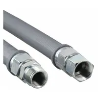 Gas Connector: 3/4 in Hose Inside Dia., 24 in Hose Lg, 290,900 BTU Capacity, Gray, FNPT x FNPT (MPN 41-4142-24)