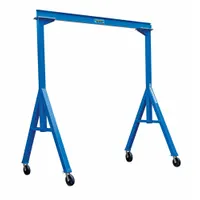 APPROVED VENDOR Fixed Gantry Crane: Fixed Span, Fixed Ht, 2,000 lb Load Capacity, Steel, 10.5 ft (MPN FHS-2-10)