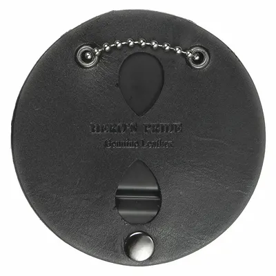 HEROS PRIDE Badge Holder: 3 1/4 in, Black - Badge Holders