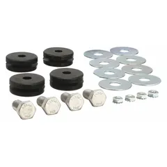 Replacement fan hardware component for HVACR fans, filters, and ventilation systems. Used to mount, secure, or replace parts in fan assemblies for maintenance and repair in commercial or plant environments.