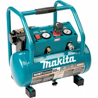 MAKITA Battery Powered Portable Air Compressor: Quiet, Oil-Less, 2 gal, Hot Dog, 1.2 cfm @ 90 psi (MPN AC001GZ)