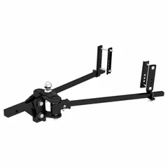 This trailer hitch provides a stable mounting platform for towing trailers, boats, and equipment in fleet and vehicle maintenance applications. It features a 14-inch overall width and is designed for heavy-duty towing needs.