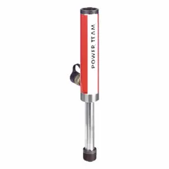 Threaded-end pull ram for applying controlled linear force in pulling applications. Features a 5 ton nominal capacity, 5 in nominal stroke length, and 17.38 in extended height. Suitable for industrial maintenance tasks such as removing bearings, gears, or shafts.