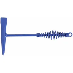 Steel-handle welding hammer with a 15 oz parallel steel head and 1-inch blade. Designed for chipping slag and spatter from weld joints in fabrication, maintenance, and repair applications.